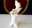 Порцеланова статуетка Гълъб,Capodimonte,злато, снимка 1
