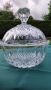 Голяма масивна кристална бонбониера с капак, снимка 1 - Аксесоари за кухня - 45803673