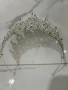 1бр. Висококачествена сплав Тиара Булчинска корона от планински кристал, Блестяща, Принцеса Кралица, снимка 4
