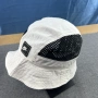 Nike Bucket Hat Size S-M Mesh White Black Swoosh Идиотка Бяля, снимка 1