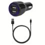 USB зарядно за кола с кабел Lightning – T28 , снимка 1 - Аксесоари и консумативи - 45818833