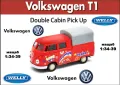 Volkswagen VW T1 Double Cabin Pick Up 1:34-39 WELLY, снимка 1