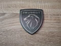 черна метална емблема Peugeot с новото лого, снимка 1