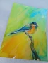 Картина "Птиче" - акварел , снимка 2