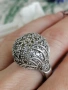 Впечатляващ, масивен сребърен пръстен, снимка 3