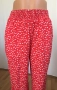 С размер Нов Дамски Панталон Monki с етикети Червен Бял Флорален на Цветя, снимка 7