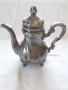 Посребрен порцеланов чайник , снимка 1