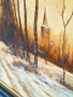 Зимен пейзаж-авторска картина , снимка 6