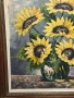 Картина масло със сланчогледи, снимка 2