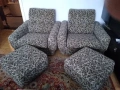 Продавам холов разтегателен диван с два фотьойла и две табуретки , снимка 6