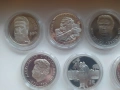Лот от 7 различни български мат гланц сребърни монети , снимка 4