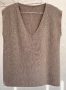 Луксозен плетен елек с V- деколте, снимка 1