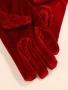 дълги ръкавици от кадифе, снимка 2
