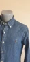POLO Ralph Lauren Slim Fit Cotton Mens Size M ОРИГИНАЛ! Мъжка Дънкова Риза!, снимка 15