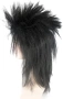 Нова Черна пънк рок перука за жени 80s парти фестивал Хелоуин маскарад, снимка 3