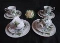 Английски тройни сетове- костен порцелан , снимка 1
