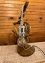 Настолна ръчно изработена рустик лампа, снимка 4