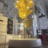 Вечна роза в стъкленица с LED светлина, снимка 12 - Декорация за дома - 45573786