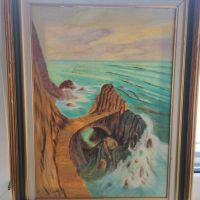 Френска картина морски пейзаж, снимка 6 - Картини - 45554464
