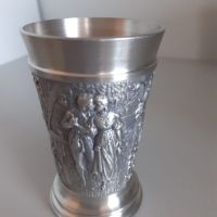Немски чаши за ракия от калай Antik * Vintage, снимка 2 - Антикварни и старинни предмети - 45344800