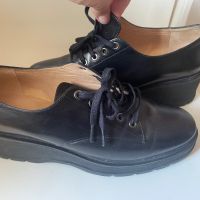 Черни кожени обувки 41 номер, снимка 4 - Дамски ежедневни обувки - 45303767