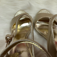 Обувки Paolo Botticelli златни, снимка 3 - Дамски обувки на ток - 45012980