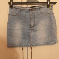 Синя дънкова къса пола за момичета , снимка 1 - Поли - 45509811
