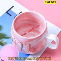 Керамична чаша с дръжка и надпис Ms или Mrs - КОД 4209, снимка 2 - Чаши - 45555434