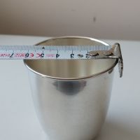 Сребърна чаша, сребро 800 подходяща за малко дете-вмаестимост 120 мл., снимка 6 - Чаши - 45254247