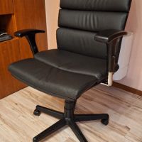 Директорски стол / мениджърски стол / президентски стол /кожен стол / офис стол с регулируеми подлак, снимка 2 - Столове - 45422312