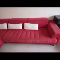 Диван с лежанка и комплект възглавници , снимка 1 - Дивани и мека мебел - 45544169