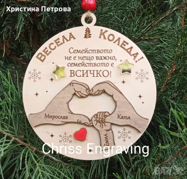 НОВИ МОДЕЛИ!!! Коледна играчка за елха, снимка 1