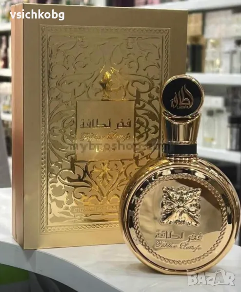 Луксозен арабски парфюм FAKHAR Extract Gold от Lattafa 100ml Градински чай, плодове от хвойна, лаван, снимка 1