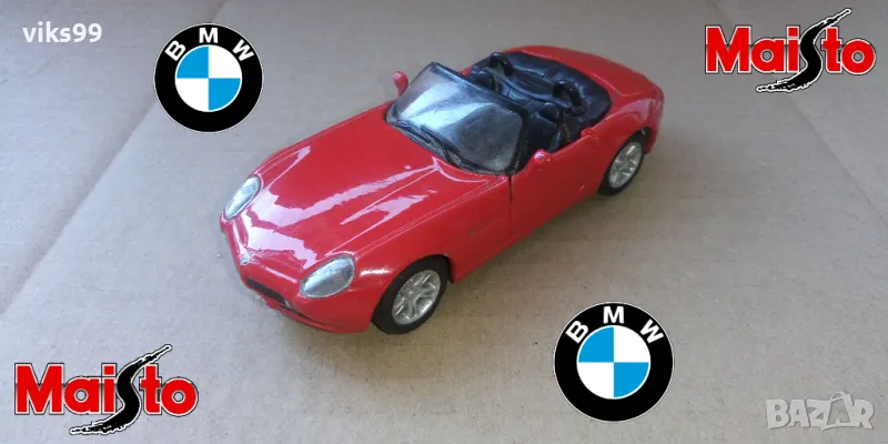 Метална количка BMW Z8 Maisto - Мащаб 1:38, снимка 1