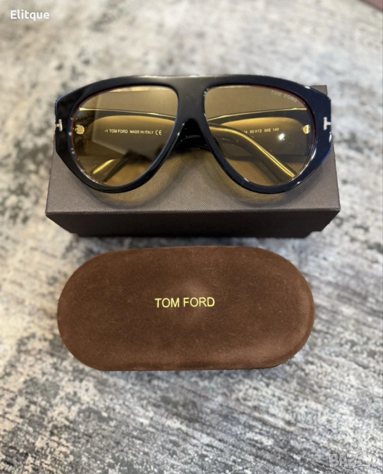 очила с черен обикновен калъф и ув защита tom ford , снимка 1