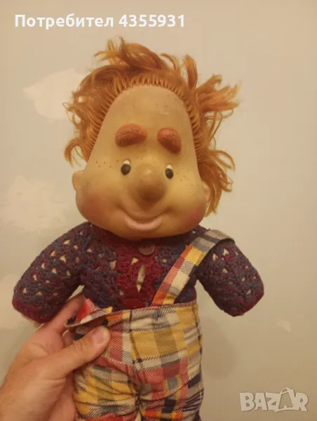 Стара руска кукла Карлсон старинна кукла , снимка 1