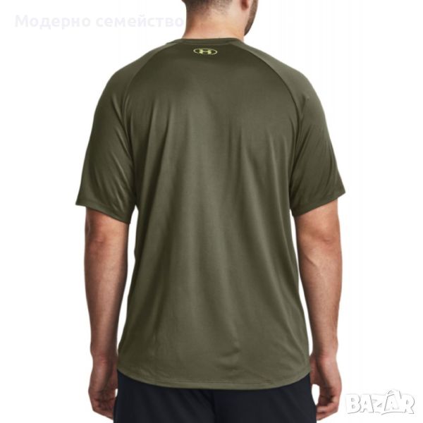 Мъжка тениска under armour tech print fill tee green, снимка 1