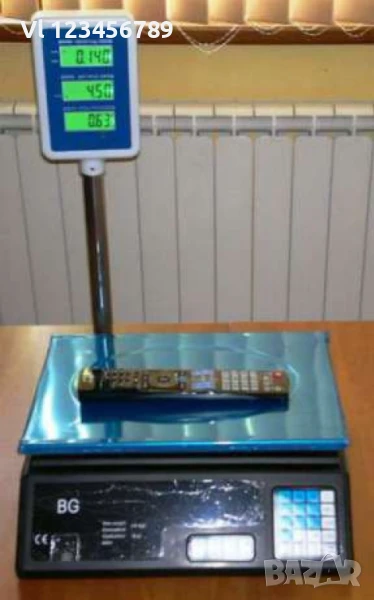 Електронна везна до 40 кг / Електронен кантар с локатор/ тръба, снимка 1