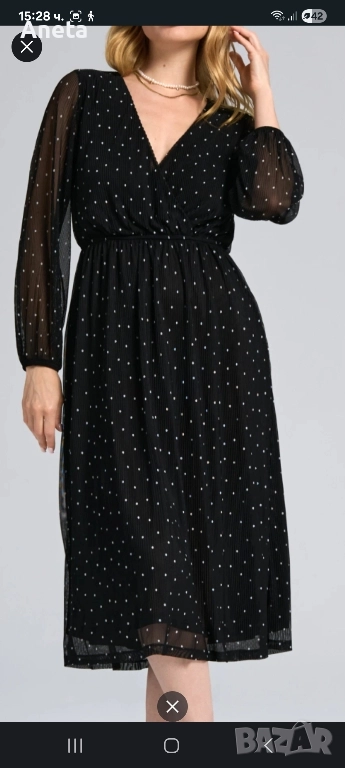 Дамска рокля на точки, снимка 1