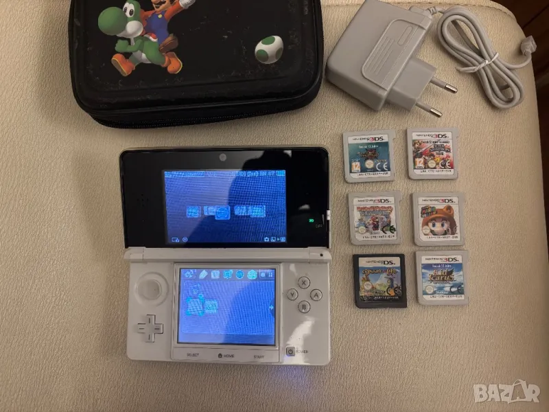 Nintendo 3DS White + игри, снимка 1