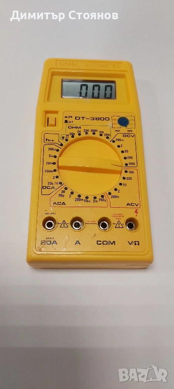 Продавам цифров мултицет мултимер DT-3820, снимка 1