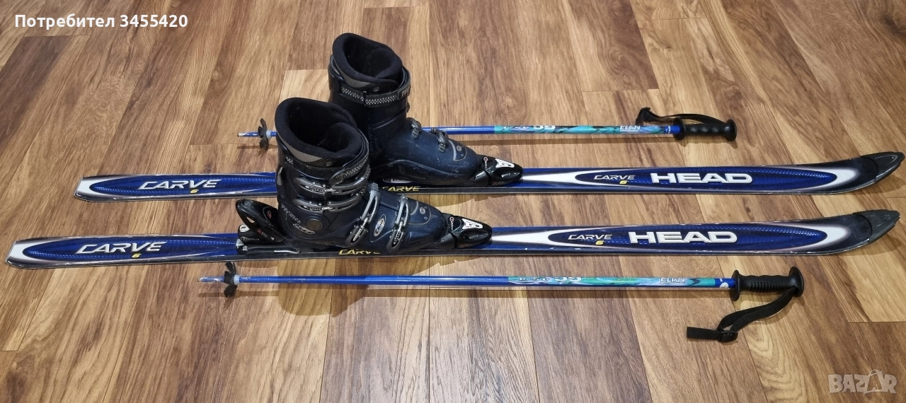 Ски+Ски обувки+Щеки, снимка 1