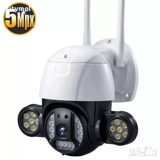 Ultra HD, 24 LED WiFi безжична IP камера с нощно виждане,5 Mpx, iCSee, 360°, снимка 1