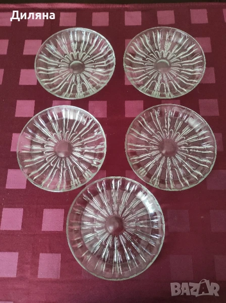 5 бр дебелостенни стъклени чинии и 6 бр тънкостенни, снимка 1