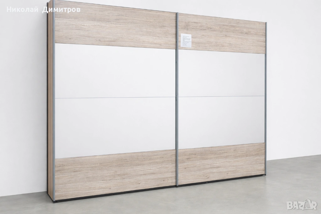 Продавам гардероб с плъзгащи врати 270х210х60 см, снимка 1
