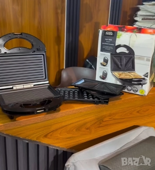 Грил - тостер, LEXICAL, 3В1, снимка 1