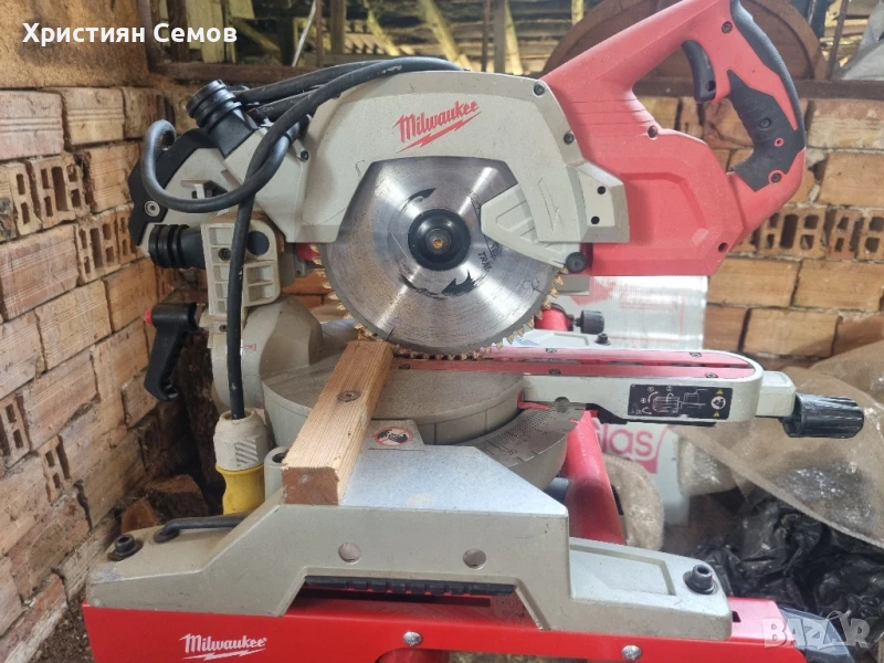 Изключително запазен електрически потапящ циркуляр MILWAUKEE MS 216 SB, снимка 1