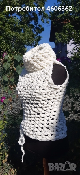 ръчно изплетен пуловер , снимка 1