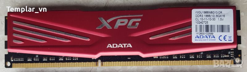 Adata XPG 8 GB DDR3 1866 // G.skill RIPJAWS Z 8 GB DDR3 1600 PC3 12800, снимка 1