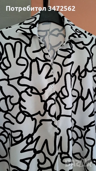 Риза/туника със забавен принт, снимка 1